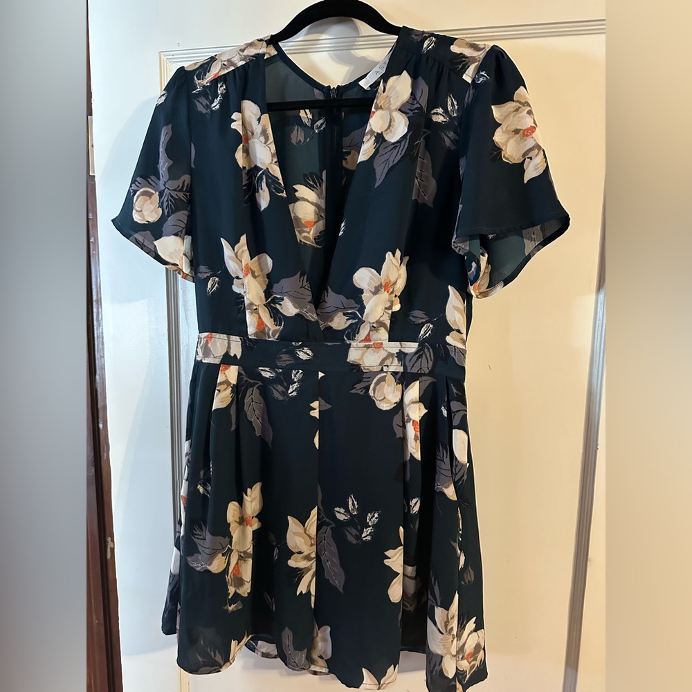 Floral V-Neck romper